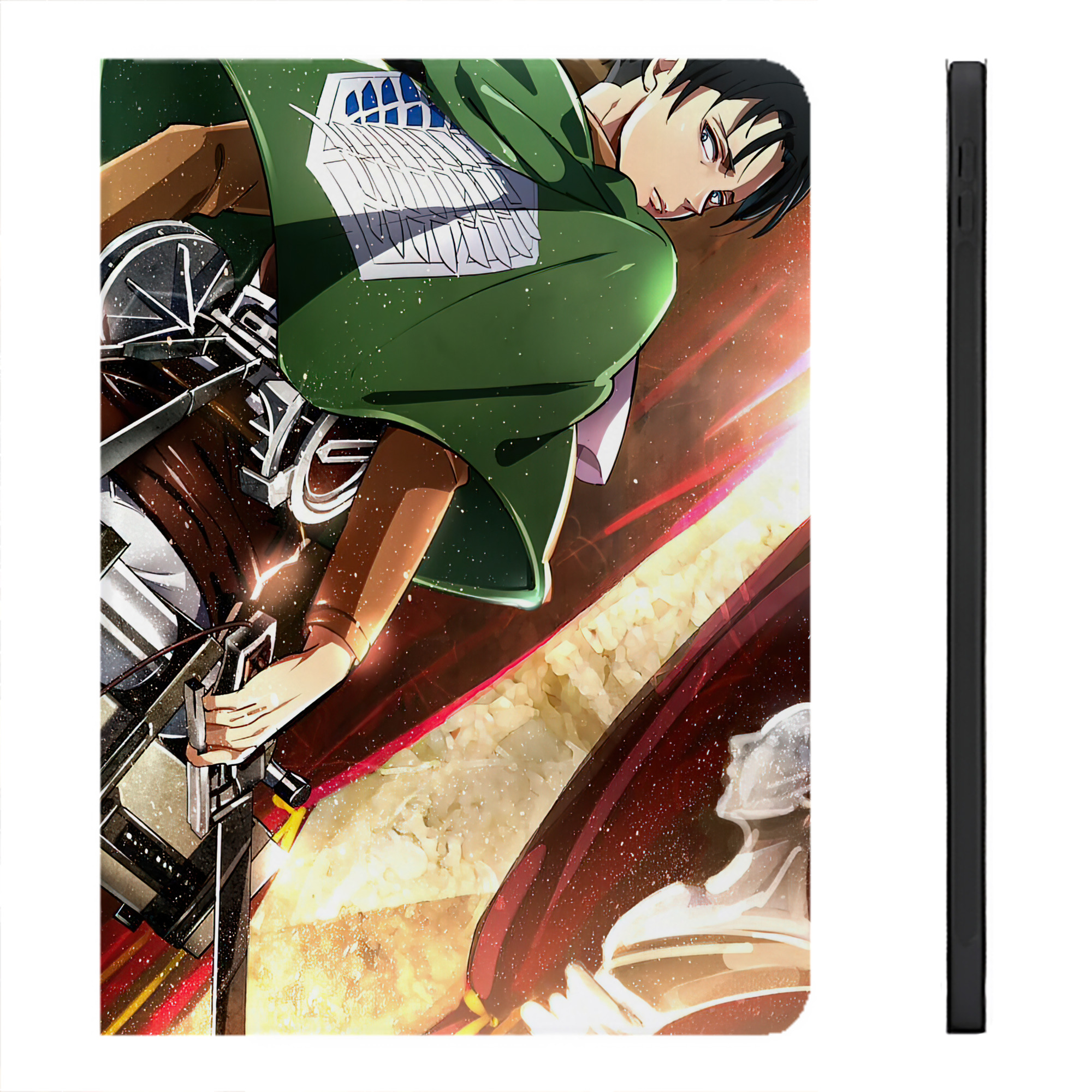 （画像用） 進撃の巨人 Attack on Titan IPadケース ペンホルダー付き ブックスタイルデザイン